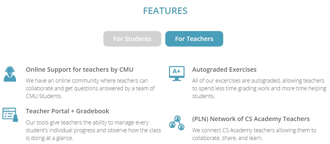卡内基梅隆为高中生开发编程课程，全免费，提供教师学生双界面