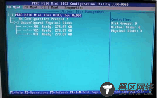 PERC H310 配置阵列RAID详细步骤