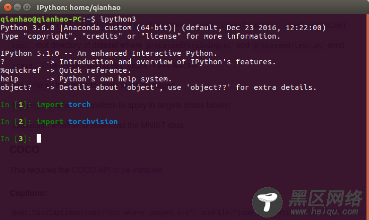 Ubuntu 17.04 安装 pytorch and pytorchvision