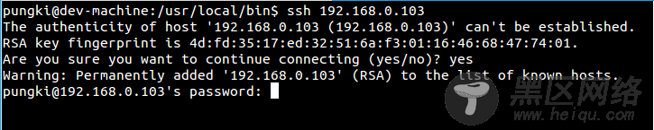 Connecting to SSH