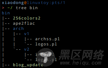 Linux小工具Tree: 列出树形目录和文件