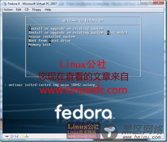 Virtual PC 2007 下安装Fedora 8 指南[配图]