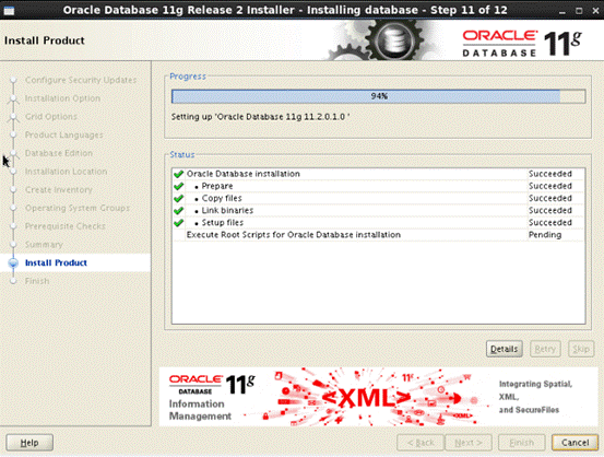 Oracle Linux 7.3 下Oracle 11g数据库安装