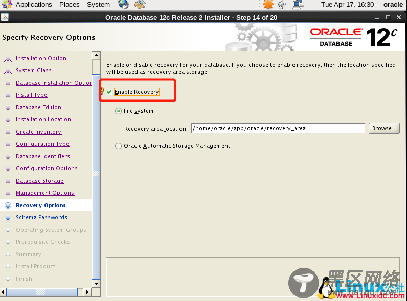 CentOS 6.9 下 Oracle Database 12c Release 2安装过程详解