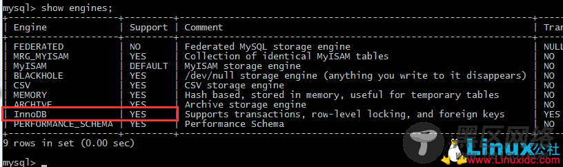 解决MySQL执行SQL文件时报Error: Unknown storage engine