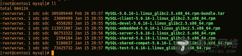 Win7的CentOS虚拟机上安装MySQL5.6服务