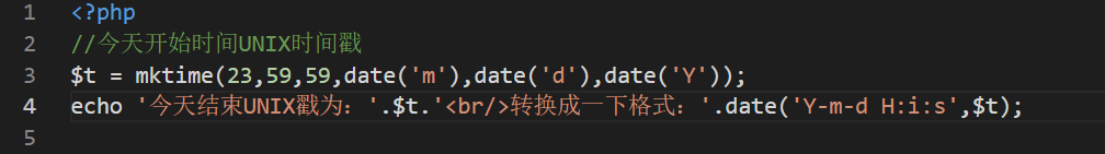 PHP mktime()函数用法，PHP获取指按时间的UNIX时间戳,PHP获取昨天，本日，来日诰日，本月开始时间戳和竣事时间戳的要领