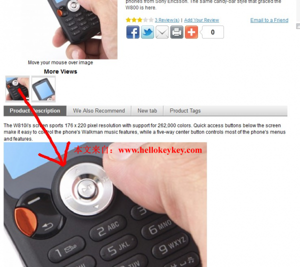 magento move more views to description