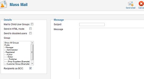 Joomla 1.7 Mass Mail - Send to disabled users