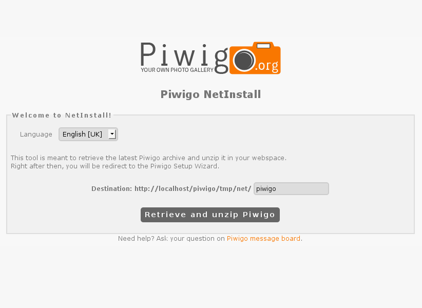 专业相册系统Piwigo安装图文教程