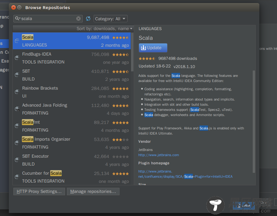 Ubuntu 18.04下安装Scala以及安装IntelliJ Scala插件(Pl