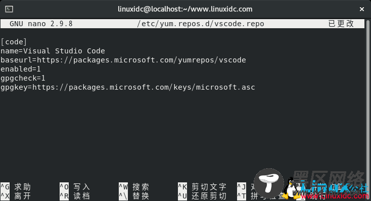 如何在CentOS 8上安装Visual Studio Code