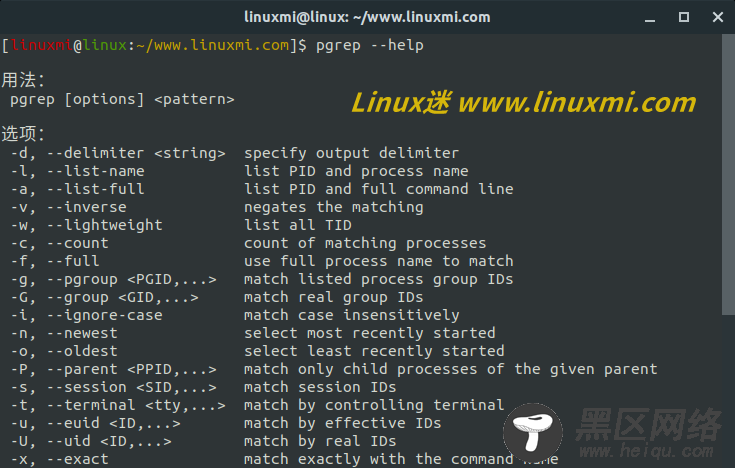 理解Linux中的pgrep命令
