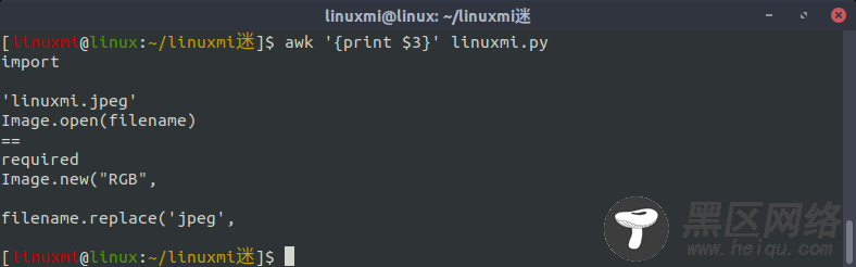 Linux常用命令 awk 入门基础教程