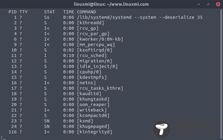 Linux常用命令 ps 入门基础教程