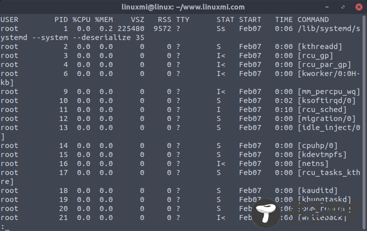 Linux常用命令 ps 入门基础教程