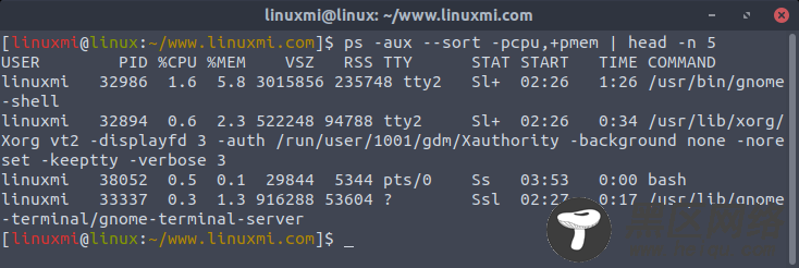 Linux常用命令 ps 入门基础教程