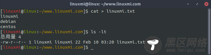 如何使用Linux cat命令