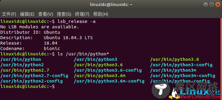 Ubuntu 18.04将Python3设置为Python默认版本