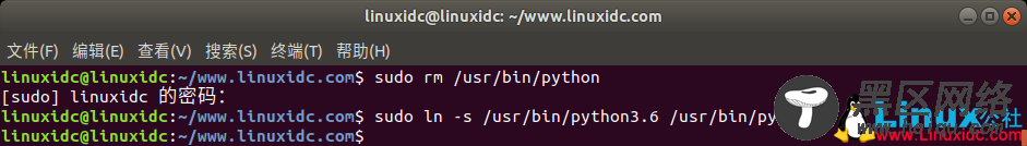 Ubuntu 18.04将Python3设置为Python默认版本