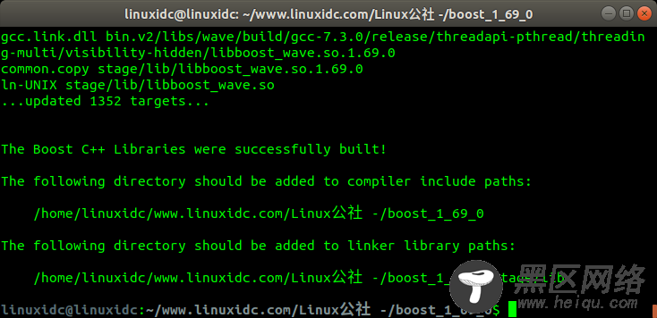 Linux下编译安装boost1.69库全过程