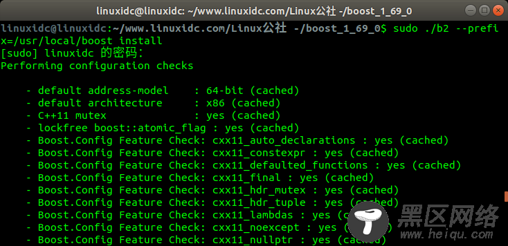 Linux下编译安装boost1.69库全过程
