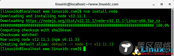 CentOS 7.6下安装 NVM 管理不同版本的 Node.js