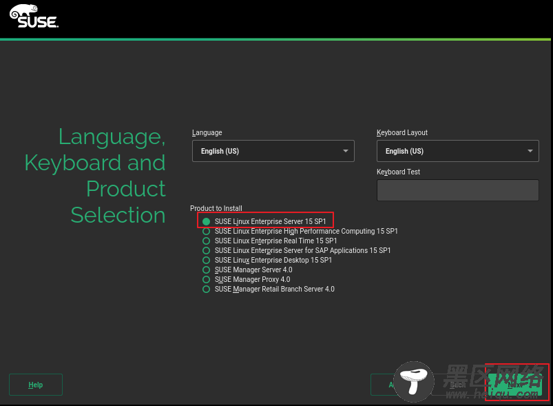 SUSE Linux Enterprise 15 SP1 系统安装