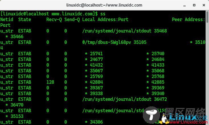 Linux下12个监视网络连接的ss命令示例