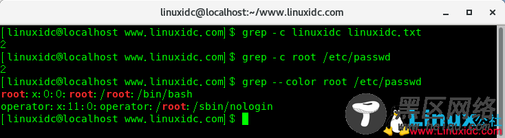 如何在Linux或Unix上使用grep计算单词出现次数