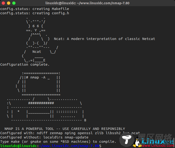 如何在Ubuntu，Fedora，Redhat，SUSE Linux上安装Nmap 7.80