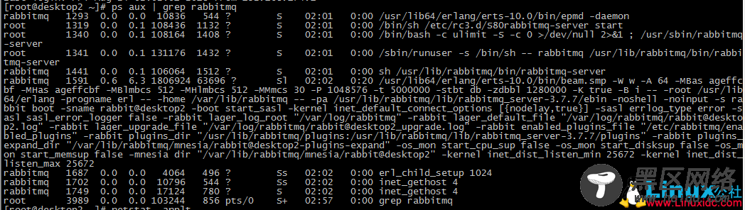 Linux下RabbitMQ查询status报错解决