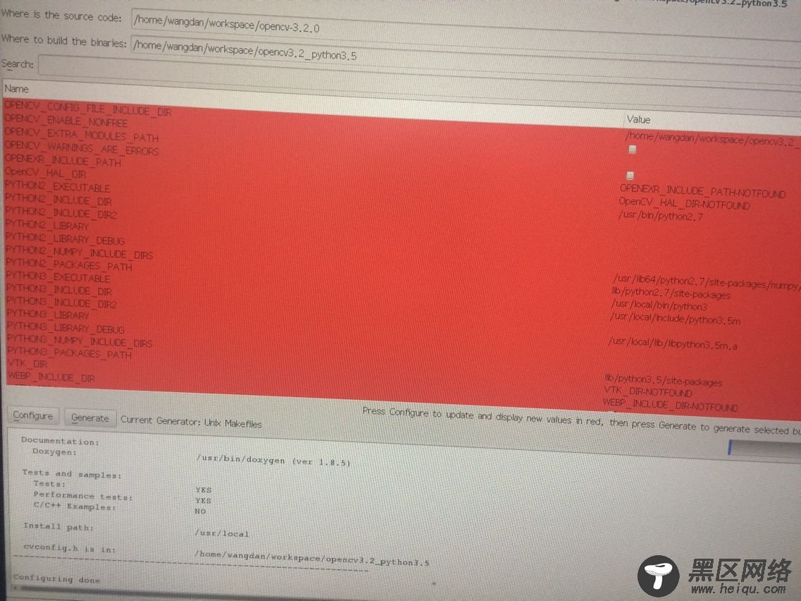 Linux下安装Python3.5及其OpenCV3.2接口