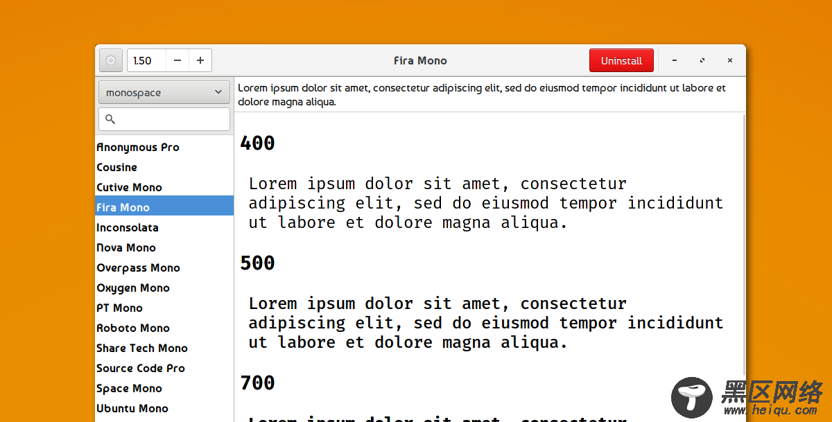 使用字体搜索器在Ubuntu上快速浏览并安装Google字