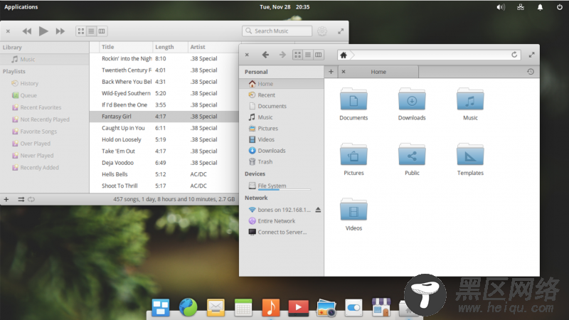 图 1： Elementary OS Pantheon.