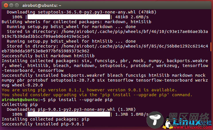 Ubuntu 16.04下TensorFlow及Jupyter Notebook安装配置详解
