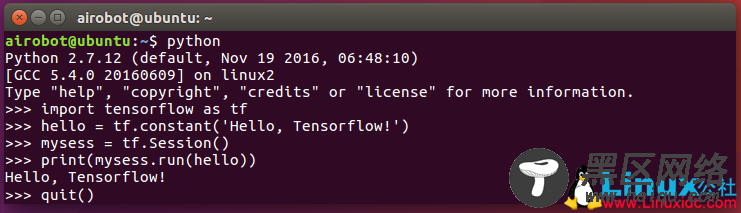 Ubuntu 16.04下TensorFlow及Jupyter Notebook安装配置详解
