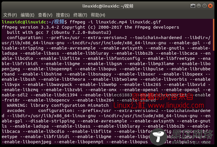 Ubuntu 17.10下使用kazam制作gif动态图片