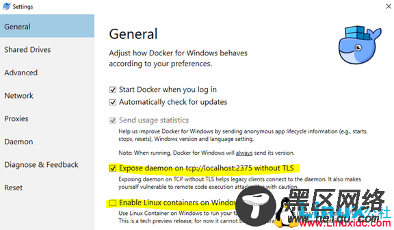Windows 10的Ubuntu bash中运行Docker