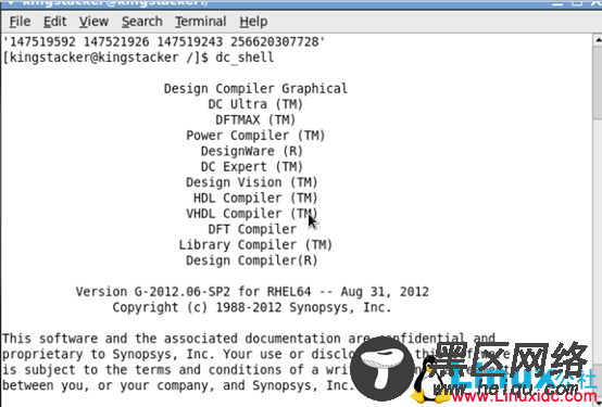 CentOS 6.8下安装Design Compiler 2012