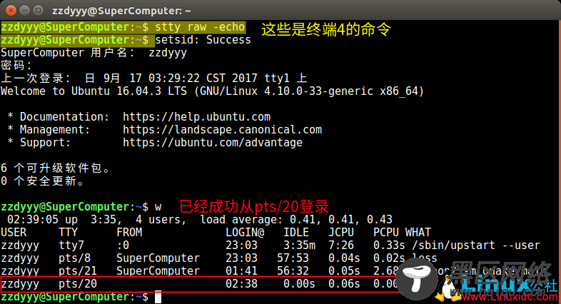 Linux 伪终端的基本原理 及其在远程登录（SSH，