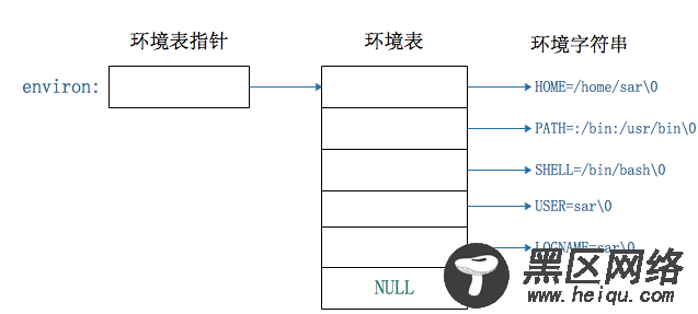 环境表结构