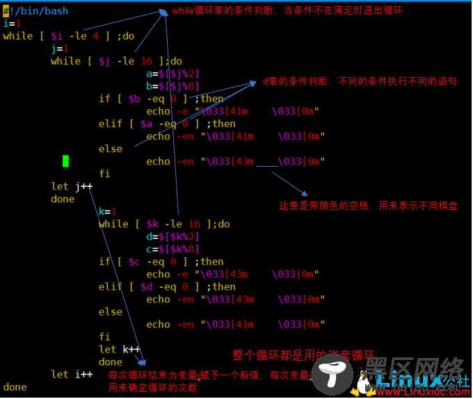 Linux里的for、while、until循环语句