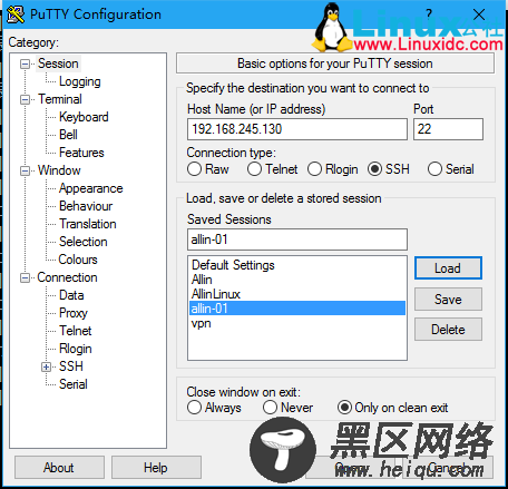 PuTTY使用密钥认证登录到Linux