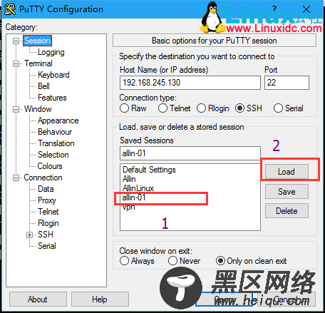 PuTTY使用密钥认证登录到Linux