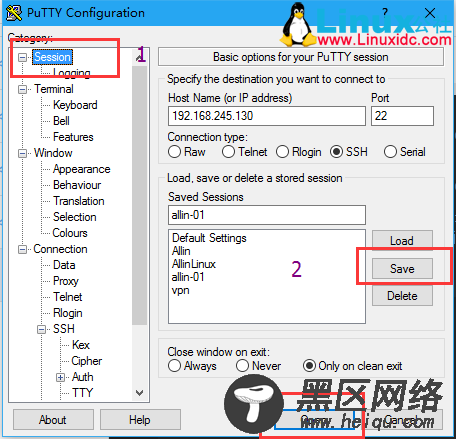 PuTTY使用密钥认证登录到Linux