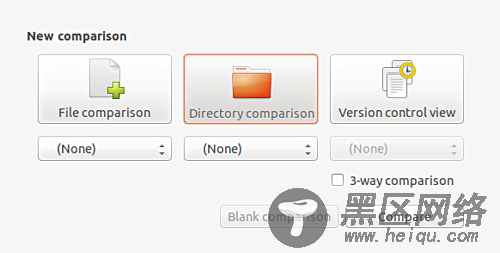 Compare directories using Meld