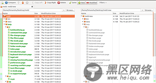 Directory Comparison without same files