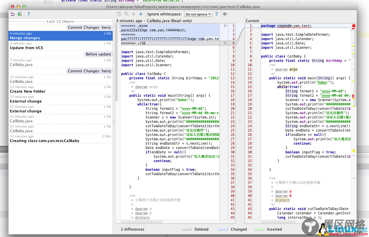 Mac下Intellij IDEA使用之SVN图文详解