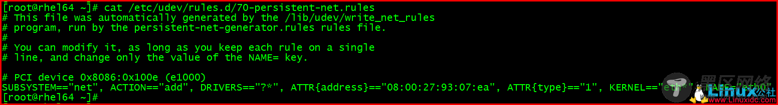 Linux网络配置基础：RHEL6 操作系统更换网卡